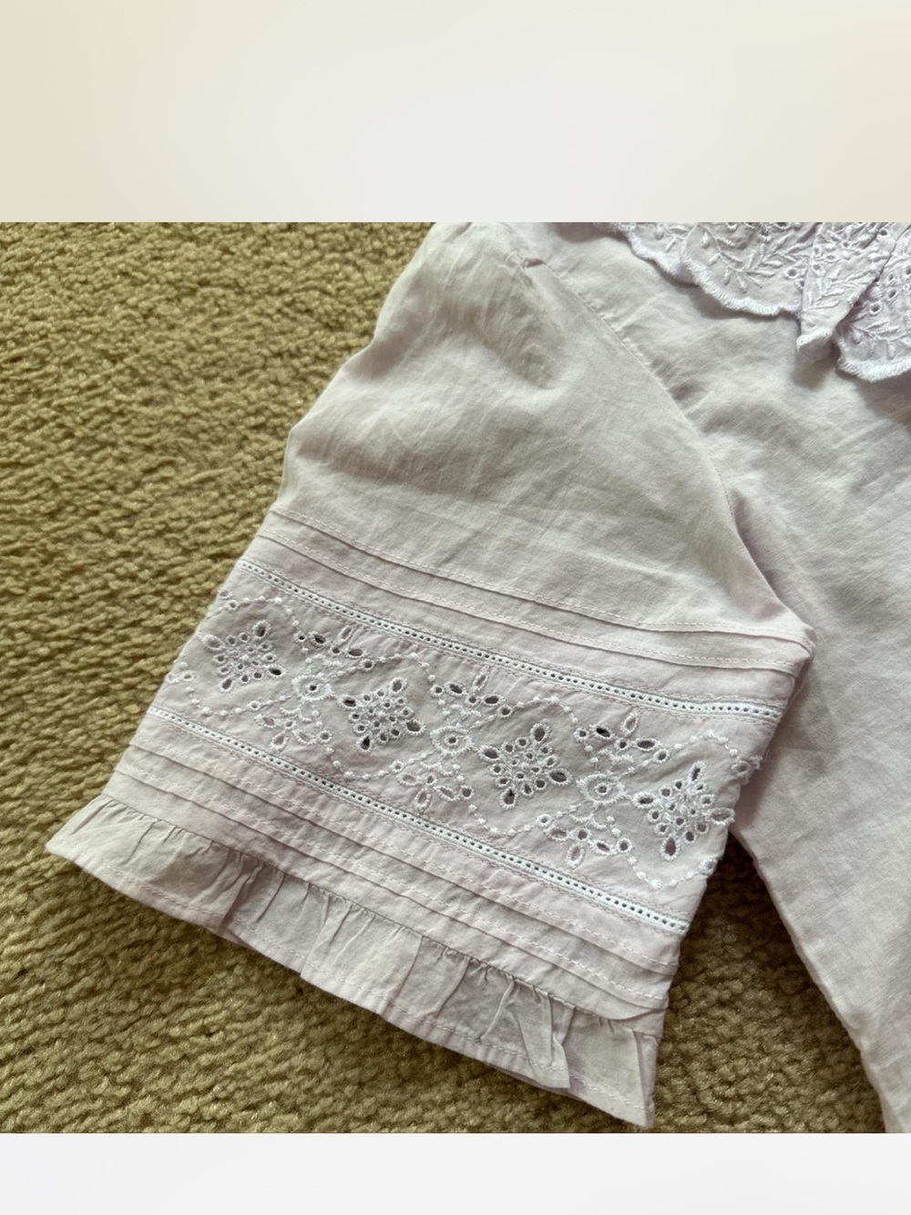 Joie Light Pink Eyelet Cotton Lounge Set - Picture 3 of 4